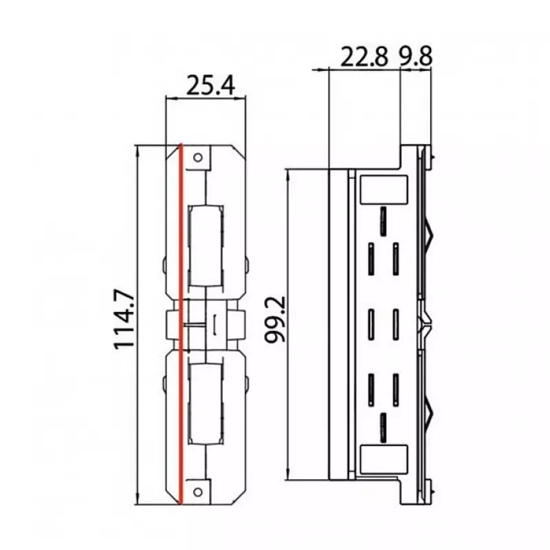 Brumberg 87114080 Elektriskais savienotājs, 3 polu, push-in, 16A 250V, IP20, melns