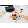 BRV VST098X 3-in-1 sviestmaižu gatavotājs, vafeļu pannas un grils, 850 W, DuraCeramic nepiedegošās plāksnes, melns/sudrabs