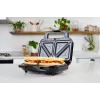 BRV VST098X 3-in-1 sviestmaižu gatavotājs, vafeļu pannas un grils, 850 W, DuraCeramic nepiedegošās plāksnes, melns/sudrabs