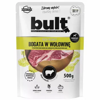 BULT liellopu gaļas pastēte mitrā suņu barība 500g