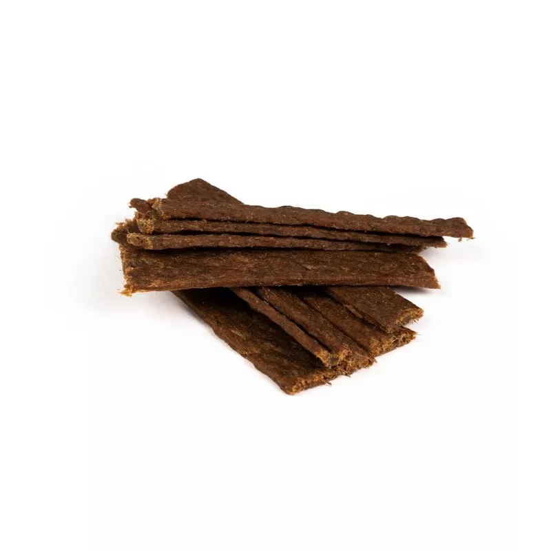 BULT Tasty Stripes trušu gardumi suņiem – bezgraudu treniņu balvas, 6 gabali (60 g)