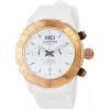 BULTACO H1PW43C-CW1 Sieviešu analogais kvarca pulkstenis 43mm balta ādas siksniņa