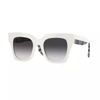 Burberry BE4364-39958G Sieviešu kaķacs formas saulesbrilles Havana Acetāts Pelēks gradients Lēcas 49mm