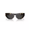 Burberry BE4422U410687 Sieviešu saulesbrilles - Kvadrātveida caurspīdīgi pelēks rāmis, tumši pelēkas lēcas 58mm