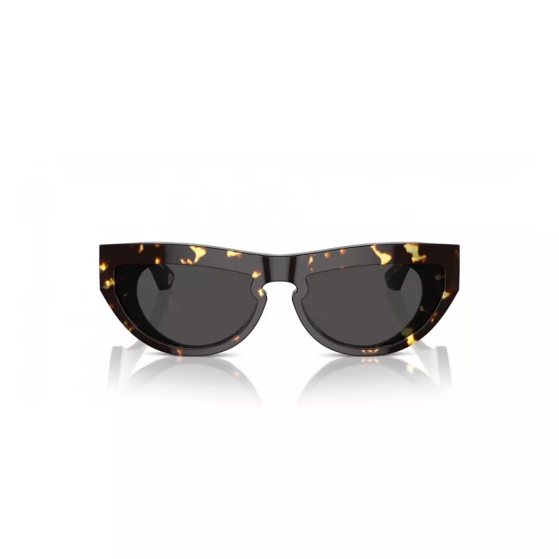 Burberry BE4422U410687 Sieviešu saulesbrilles - Kvadrātveida caurspīdīgi pelēks rāmis, tumši pelēkas lēcas 58mm