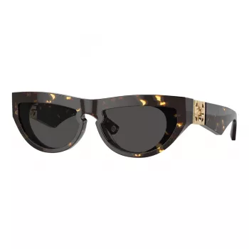 Burberry BE4422U410687 Sieviešu saulesbrilles - Kvadrātveida caurspīdīgi pelēks rāmis, tumši pelēkas lēcas 58mm