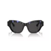 Burberry BE4423-411187 Sieviešu saulesbrilles, caurspīdīgs pelēks rāmis, pelēkas gradienta lēcas, 52 mm