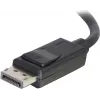 C2G 5,0m DisplayPort kabelis ar fiksatoriem, vīrišķais uz vīrišķo, melns 84403