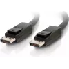 C2G 5,0m DisplayPort kabelis ar fiksatoriem, vīrišķais uz vīrišķo, melns 84403
