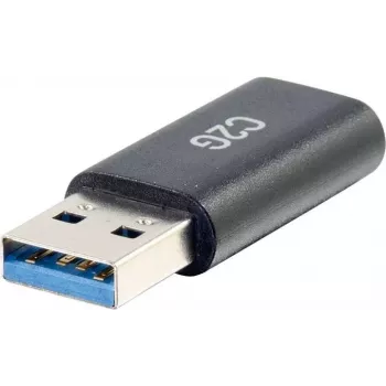 C2G USB C uz USB adapteris - SuperSpeed USB adapteris - 5Gbps - USB-C sievišķais uz USB-A vīrišķo - USB 3.0 - Liets - Melns