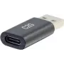 C2G USB C uz USB adapteris - SuperSpeed USB adapteris - 5Gbps - USB-C sievišķais uz USB-A vīrišķo - USB 3.0 - Liets - Melns