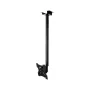 CABLETECH LCD griestu stiprinājums melns 32-70 collu ekrāniem, 50 kg, VESA līdz 600x400, augstuma regulēšana