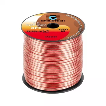 CABLETECH OFC 0.5mm skaļruņu kabelis 100m spole