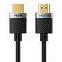 CABLETIME CA915811 HDMI 2.0 kabelis - 10m, 4K@60Hz, 18Gbps, High Speed ar Ethernet, HDR, trīskāršs ekranējums, melns