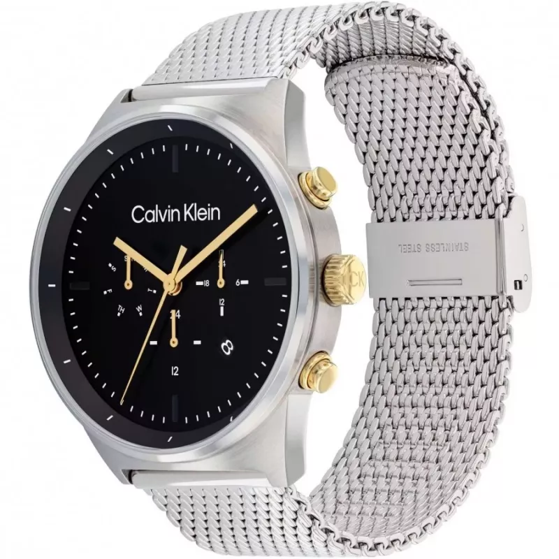 CALVIN KLEIN Vīriešu City kolekcijas pulkstenis 25200296 44mm Nerūsējošais tērauds Šveices kvarcs