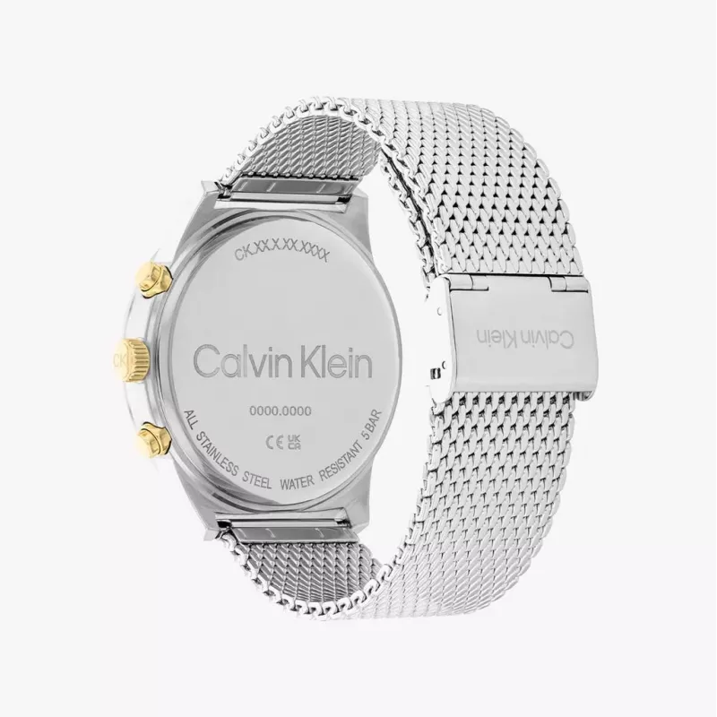 CALVIN KLEIN Vīriešu City kolekcijas pulkstenis 25200296 44mm Nerūsējošais tērauds Šveices kvarcs
