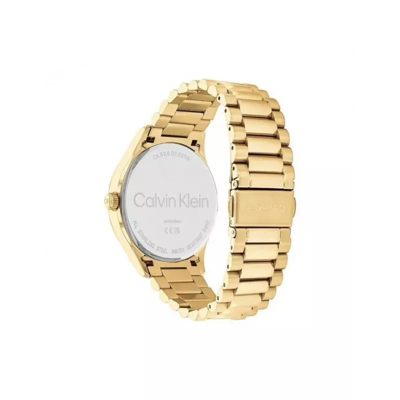 Calvin Klein Vīriešu Pulkstenis 25200229 40mm Sudraba Nerūsējošais Tērauds Melna Āda