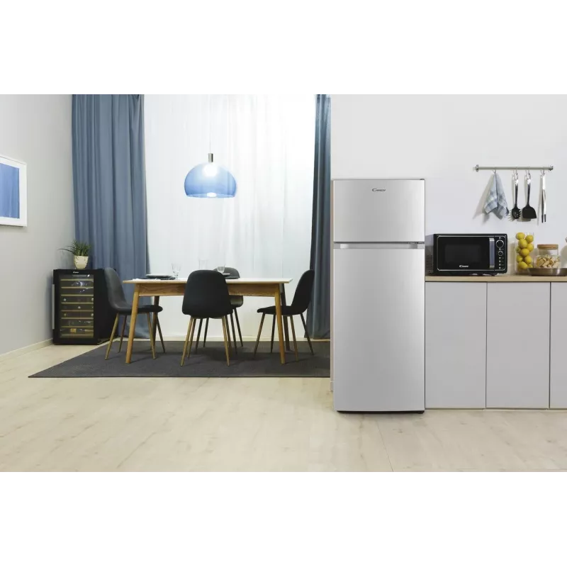 Candy CDG1S514ES Brīvi stāvoša trauku mazgājamā mašīna, 15 komplekti, Energoefektivitātes klase C, Sudrabs/Inox
