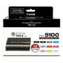 Canon PFI-5100 Multipack, standarta ietilpība, 10 x 14.4 ml, daudzkrāsu tintes tvertnes