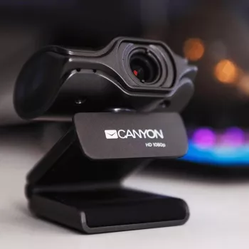 Canyon C6 2K Ultra Full HD 3.2MP tīmekļa kamera ar USB 2.0, melna