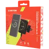 CANYON CH-15 Auto turētājs un bezvadu lādētājs MegaFix, 15W, USB-C, Melns