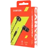 CANYON EPM-01 In-Ear Wired Headset with Microphone, 1.2m Cable, Black