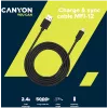 CANYON MFI-12 USB-A uz Lightning kabelis 2m Balts