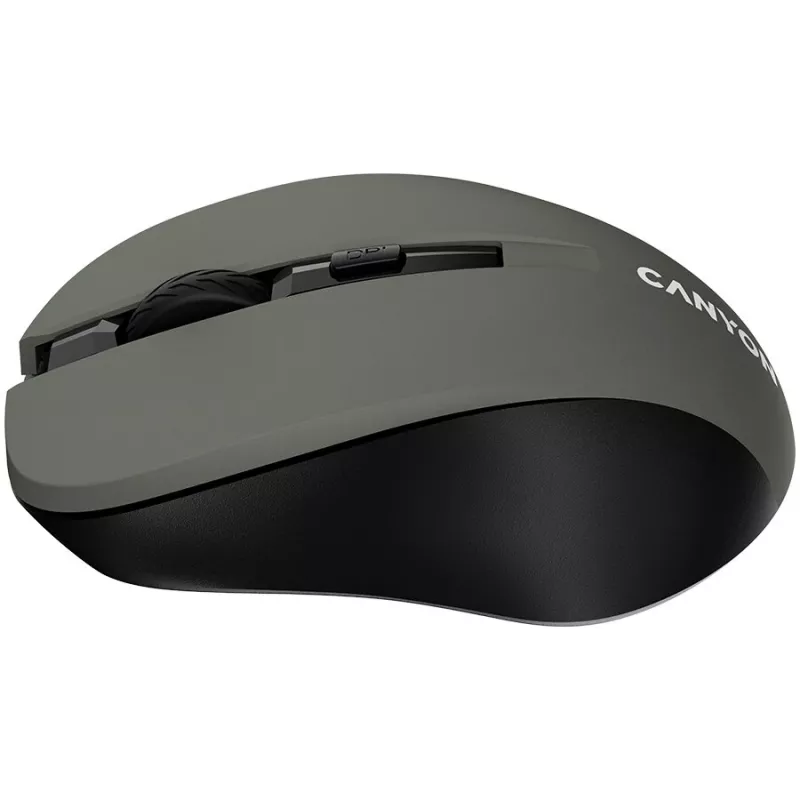 CANYON MW-1 bezvadu optiskā pele - 2.4 GHz, 1600 DPI, pelēka