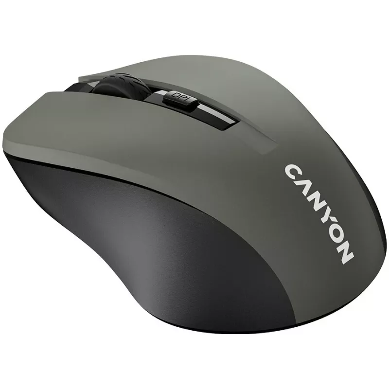 CANYON MW-1 bezvadu optiskā pele - 2.4 GHz, 1600 DPI, pelēka