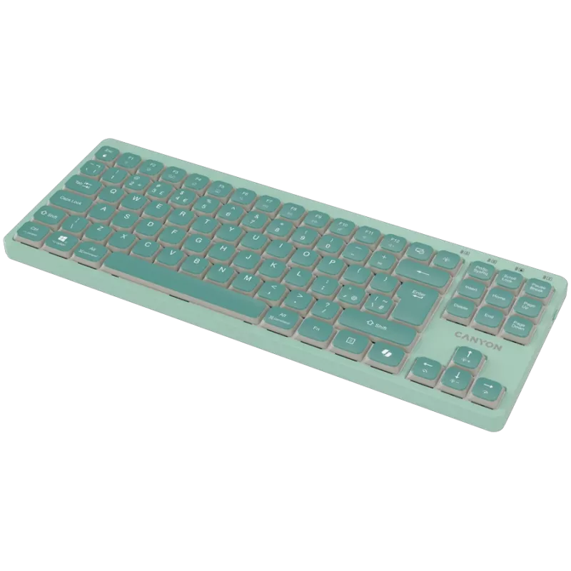 CANYON OnType 10 Low Profile EN Wired Green Keyboard