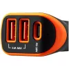 Canyon Universal 3xUSB Auto Adapter Ieeja 12V-24V Izeja DC Melns