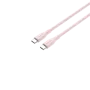 CANYON USB-C uz USB-C kabelis 60W 1m Silikona Pink Sand