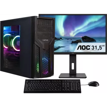 CAPTIVA Power Starter R80-039 TFT komplekts AMD Ryzen 7 32GB DDR4 1TB SSD RTX 2060 spēļu galddators