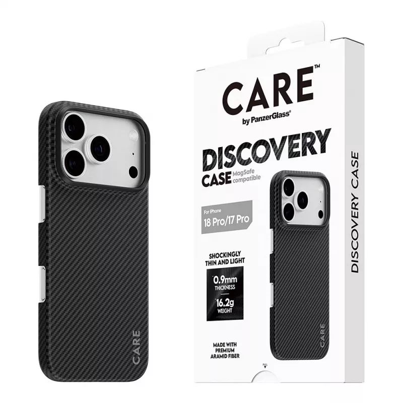 CARE by PanzerGlass Discovery apvalks ar MagSafe iPhone 17 Pro - caurspīdīgs