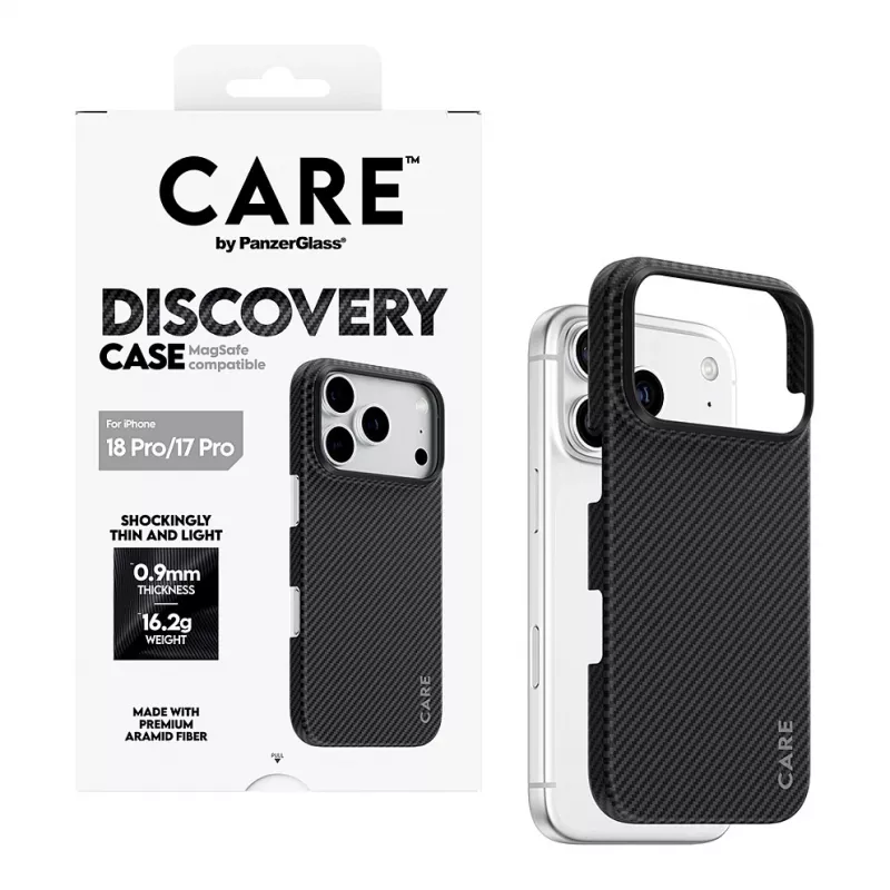 CARE by PanzerGlass Discovery apvalks ar MagSafe iPhone 17 Pro - caurspīdīgs