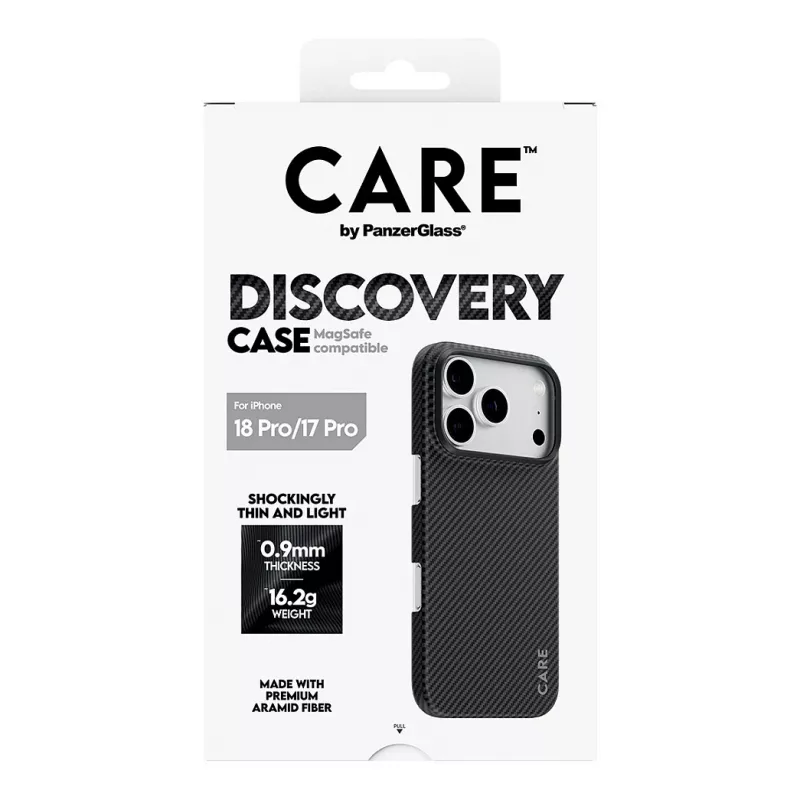 CARE by PanzerGlass Discovery apvalks ar MagSafe iPhone 17 Pro - caurspīdīgs