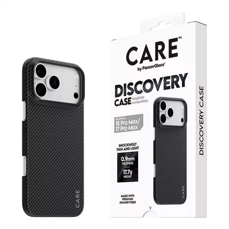 CARE by PanzerGlass Discovery vāciņš ar MagSafe iPhone 17 Pro Max - caurspīdīgs