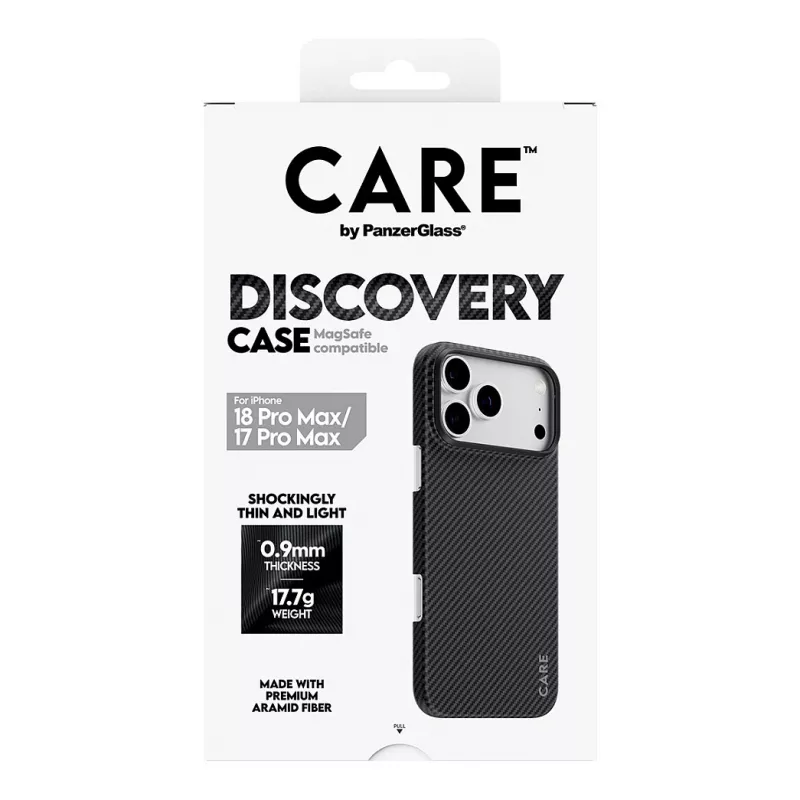 CARE by PanzerGlass Discovery vāciņš ar MagSafe iPhone 17 Pro Max - caurspīdīgs