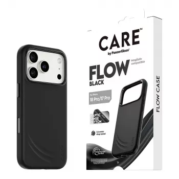 CARE by PanzerGlass Flow apvalks melns ar MagSafe iPhone 17 Pro