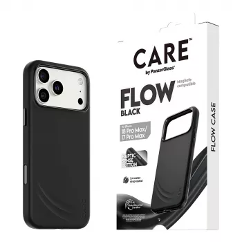 CARE by PanzerGlass Flow apvalks iPhone 17 Pro Max melns MagSafe (CR81975)