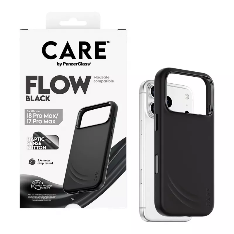 CARE by PanzerGlass Flow apvalks iPhone 17 Pro Max melns MagSafe (CR81975)