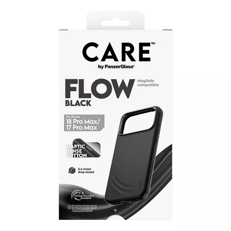 CARE by PanzerGlass Flow apvalks iPhone 17 Pro Max melns MagSafe (CR81975)