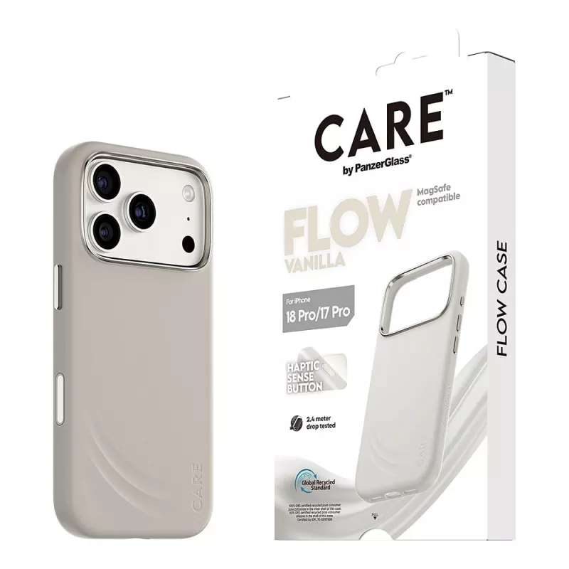 CARE by PanzerGlass Flow Case Vanilla ar MagSafe iPhone 17 Pro
