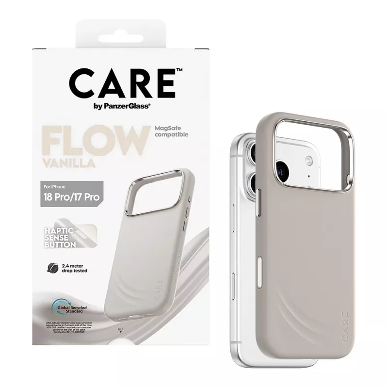 CARE by PanzerGlass Flow Case Vanilla ar MagSafe iPhone 17 Pro