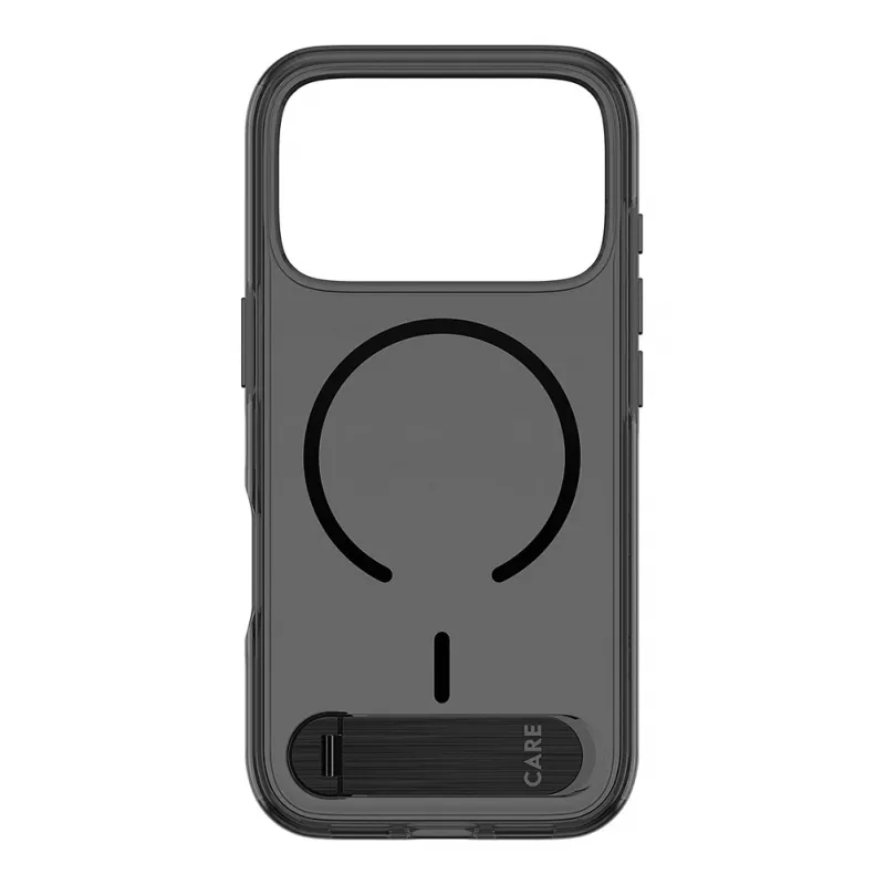 CARE by PanzerGlass Kickstand vāciņš Smokey Black MagSafe iPhone 17 Pro