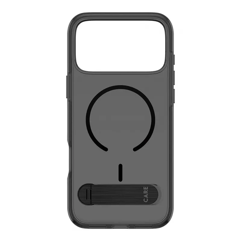 CARE by PanzerGlass Kickstand vāciņš Smokey ar melnu MagSafe iPhone 17 Pro Max