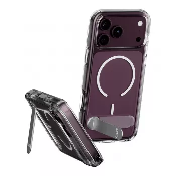 CARE by PanzerGlass Kickstand vāciņš caurspīdīgs ar baltu MagSafe iPhone 17 Pro Max