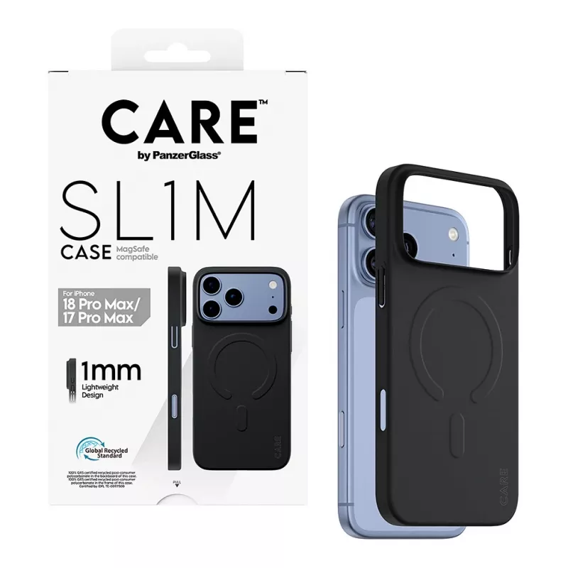 CARE by PanzerGlass SL1M apvalks melns ar MagSafe iPhone 17 Pro Max