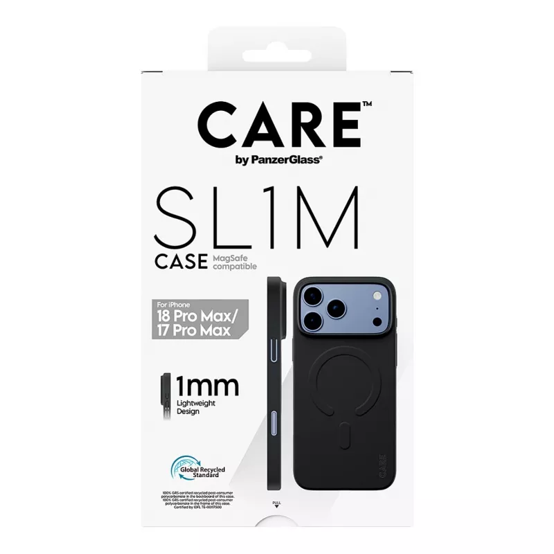 CARE by PanzerGlass SL1M apvalks melns ar MagSafe iPhone 17 Pro Max