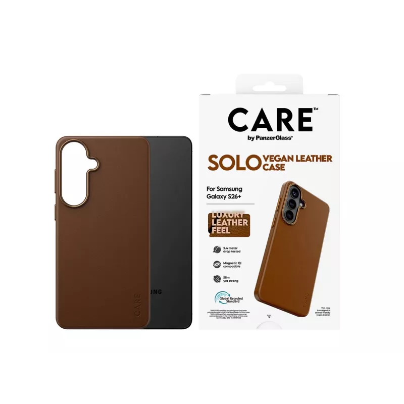 CARE by PanzerGlass Solo Case Samsung Galaxy S26 Plus - Brūns